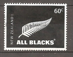 NEW ZEALAND 2010 ALL BLACKS RUGBY LOGO - Oblitérés