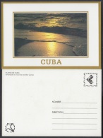 1997-EP-29 CUBA 1997. Ed.7Af. TURISMO. FESTIVAL DE LA JUVENTUD. POSTAL STATIONERY. AMANECER ORILLA MAR CARIBE. UNUSED. - Storia Postale