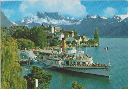 SUISSE,SWITZERLAND,SVIZZERA,SCHWEIZ,HELVETIA,SWISS ,VAUD,MONTREUX,TERRITET,riviera Pays D´enhaut,chateau Chillon - Montreux