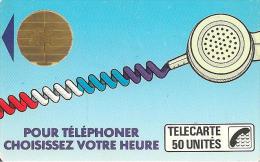 CARTE-PUBLIC-Ko44A.000.1-50U-BUL2--OFFSET--CORDON BLEU-V°-Etoile Bleue-Plage 65% Violet -S/N°-BE - Telefonschnur (Cordon)