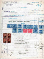 DARFO-BRESCIA-78-1944-DITTA ANTONIO ZANARDI-INDUSTRIE FORESTALI- 17 VALORI FISCALI -REPUBBLICA SOCIALE ITALIANA - Revenue Stamps