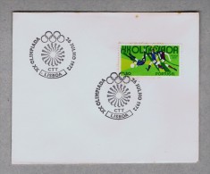 Sports Football Olympiques Jeux Olympic Games Munchen Portugal Cover 1972 Fdc Lisboa Sp3370 - Cartas & Documentos