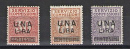 REGNO 1925 SERVIZIO COMMISSIONI ** MNH LUSSO - Taxe