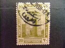 EGIPTO - EGYPTE - EGYPT - UAR - 1920-22  Yvert & Tellier Nº 66 º FU - 1915-1921 British Protectorate