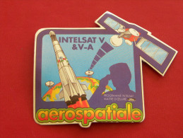 Autocollant, Sticker, AEROSPATIALE- INTELSAT V & V-4 -   (097b2) - Stickers