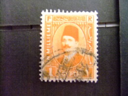 EGIPTO - EGYPTE - EGYPT - UAR - 1927 - 32 - ROI FOUAD 1 - Yvert & Tellier Nº 118 º FU - Used Stamps