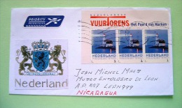 Netherlands 2014 Cover To Nicaragua - Lighthouse - Brieven En Documenten