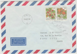 NORVEGIA - NORGE - NORWAY - 1996 - Airmail - Fragaria Vesca + Rubus - Viaggiata Da Oslo Per Yutz, France - Cartas & Documentos