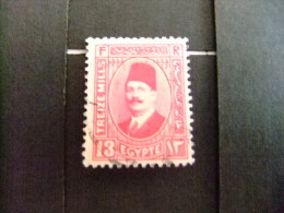 EGIPTO - EGYPTE - EGYPT - UAR - 1927 - 32 - ROI FOUAD 1 - Yvert & Tellier Nº 123 A º FU - Oblitérés