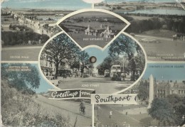 SOUTHPORT - Carte à Système - Multivues    ETAT - Southport