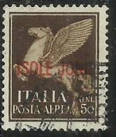 ISOLE JONIE 1941 SOPRASTAMPATO D´ITALIA ITALY OVERPRINTED POSTA AEREA AIR MAIL USATO USED OBLITERE´ - Isole Ionie