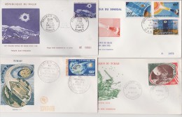 NIGER+TCHAD+SENEGAL 4  FDC  SPACE      Réf   0163 - Andere & Zonder Classificatie