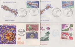 TCHAD+NIGER  4  FDC  SPACE      Réf   0164 - Other & Unclassified