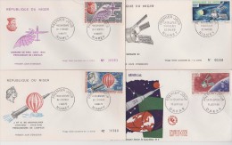 NIGER + SENEGAL  4  FDC  SPACE      Réf   0165 - Other & Unclassified