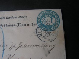 == Bayern , Dampfkessel Revisions Verein Brief Nach Zettenbach 1897 Mit Inhalt Und SMarke - Storia Postale