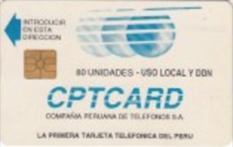 PEROU PERU FIRST 1ERE CARTE CPT CARD 80U UT BANCO DE CREDITO - Perú