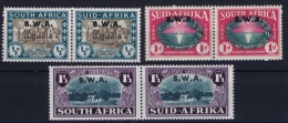 South West Africa: 1939 Mi.nr. 210 - 215 MH/*  In Pairs - África Del Sudoeste (1923-1990)