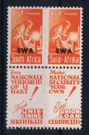 South West Africa: 1942 Mi.nr. 240 - -241 MNH/**  Pair With Ad Label - Afrique Du Sud-Ouest (1923-1990)