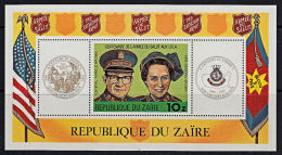 A0077 ZAIRE 1980, COB BL40 100 Year Of Salvation Army In USA,  MNH - Nuevos