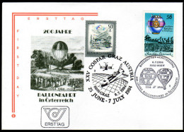 ÖSTERREICH 1984 - Ballonpost Ausstellung / 200 J. Ballonfahrt In Österreich - Kombi FDC - Ballonpost