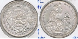 PERU SOL 1894 PLATA SILVER G1 - Peru