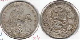 PERU SOL 1924 PLATA SILVER G2 - Pérou