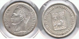 VENEZUELA  50 CENTAVOS  BOLIVAR 1954 PLATA SILVER G1 - Venezuela