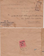 Perak  1940's  Japanese Occupation Cover To India  # 85046 - Perak