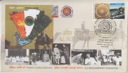 India  2010  Horse  Camell  Sikh  Giani Zail Singh  Marwari Sammelan  KOLKATA Special Cover  #  84941  Inde  Indien - Storia Postale
