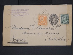 CANADA-Entier Postal (enveloppe) De Winnipeg Pour Semur (France) En 1931    à Voir P7255 - 1903-1954 Reyes