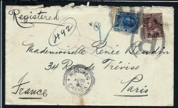 CANADA-Enveloppe En Recommandée De Winnipeg Pour La France En 1929  à Voir P7260 - Brieven En Documenten