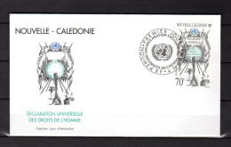 Env. 1er Jour De 1998 " 50 ANS DE LA DECLARATION DES DROITS DE L'HOMME /  NOUMEA Le 04-11-98 " N° YT 775. Parf état. FDC - Contes, Fables & Légendes