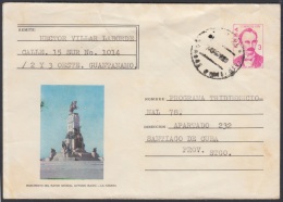 1976-EP-27 CUBA 1976. Ed.177c. POSTAL STATIONERY. ENTERO POSTAL. J. MARTI. ANTONIO MACEO. GUANTANAMO. USED. - Storia Postale