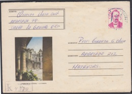 1976-EP-33 CUBA 1976. Ed.177e. POSTAL STATIONERY. ENTERO POSTAL. J. MARTI. PLAZA DE LA CATEDRAL. CERTIFICADO. USED. - Cartas & Documentos