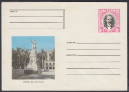 1978-EP-30 CUBA 1978. Ed.181c. POSTAL STATIONERY. ENTERO POSTAL. ESTATUA DE JOSE MARTI. HABANA. UNUSED. - Briefe U. Dokumente