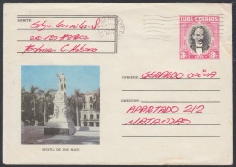 1978-EP-31 CUBA 1978. Ed.181c. POSTAL STATIONERY. ENTERO POSTAL. ESTATUA DE JOSE MARTI. C. CLASIF HABANA. USED. - Briefe U. Dokumente