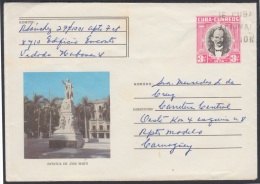 1978-EP-32 CUBA 1978. Ed.181c. POSTAL STATIONERY. ENTERO POSTAL. ESTATUA DE JOSE MARTI. HABANA. USED. - Brieven En Documenten