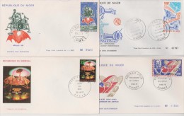 NIGER + SENEGAL  4  FDC  SPACE      Réf   0166 - Otros & Sin Clasificación