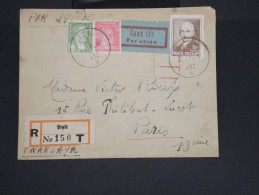 TURQUIE-Enveloppe En Recommandée De Sisli Pour Paris En 1946 Aff Plaisant à Voir P7292 - Lettres & Documents