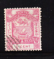 North Borneo 1887-92 Coat Of Arms 1/2c Used - Bornéo Du Nord (...-1963)
