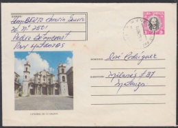 1979-EP-65 CUBA 1979. Ed.184b. POSTAL STATIONERY. ENTERO POSTAL. J. MARTI. CASA CATEDRAL DE LA HABANA. MATANZAS. USED. - Covers & Documents