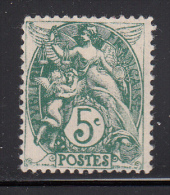 France MH Scott #113 5c Liberty, Equality, Fraternity - Neufs