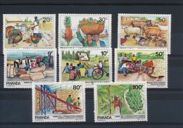 RWANDA 1985 - Agriculture, Ferme, Année De La Prodution - 8 Val Neuf // Mnh - Unused Stamps