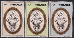 RWANDA 1985 - 10e Ann Du MRND, Mouvement Révolutionnaire - 3 Val Neuf // Mnh - Ongebruikt