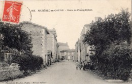 MAZIERES-EN-GATINE ROUTE DE CHAMPDENIERS ANIMEE - Mazieres En Gatine