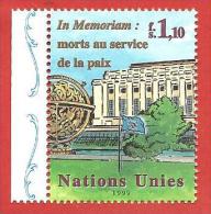 ONU - NAZIONI UNITE GINEVRA MNH - 1999 - In Memoria Dei Caduti Per La Pace - 1,10 Fr. - Michel NT-GE 380 - Unused Stamps