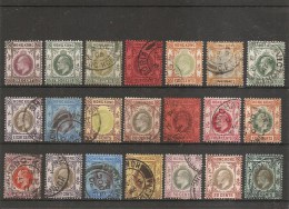 Hong-Kong -Période Roi Edouard VII ( Lot De Timbres Divers Oblitérés) - Used Stamps
