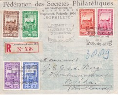 1936 Exposition - Yvert 282 - 287 / Recommandé - Congrès De La F.I.P. - Tarjetas Conmemorativas