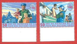 ONU - NAZIONI UNITE GINEVRA MNH - 1998 - 50 Anni Di Tutela Della Pace - 0,70 + 0,90 Fr. - NT-GE 348-349 - Unused Stamps