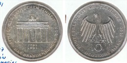 ALEMANIA 10 DEUTSCHE MARK A PUERTA BRANDENBURGO 1991 PLATA SILVER - Verzamelingen